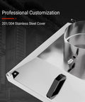 Square Fume Hood for Welding and Cutting, Heavy Duty Industrial Smoke Collector, stainless steel construction close-up