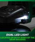 Cordless Brushless 6 Inch Angle Grinder With Variable Speed Paddle Switch, 36V, LED light detail, tool body only