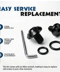 Easy service replacement guide for Titanium Coolant Bleeder Screw Kit Fits Alfa Romeo Giulia And Stelvio 2.0T 2.2L Diesel And 2.9L Twin Turbo V6