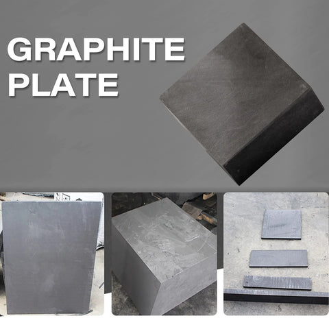 Two Pack Graphite Ingot Blocks For EDM Milling And Casting 99.9 Percent Purity Graphite Plate Blanks shown in various angles