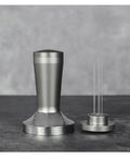 Top Shelf Two In One Espresso Tamper And Coffee Distributor Equipped With 58Mm Stainless Steel Barista Tool For Portafilter five needle stirrer tool