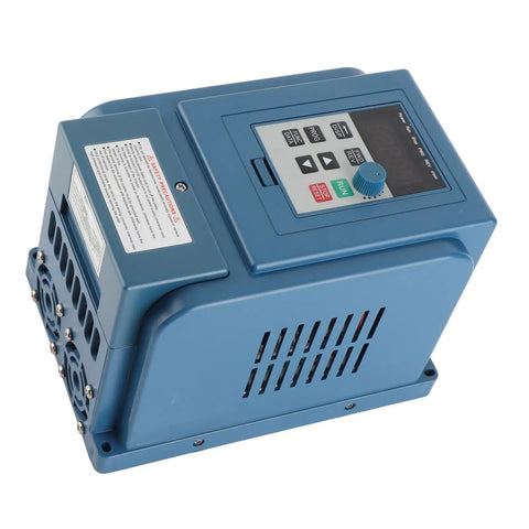 Three Phase VFD Inverter 380V AC 4KW With Built In Filter Low EMI For Spindle Motor Speed Control Great For CNC Machines And Industrial Apps Today Now blue control unit