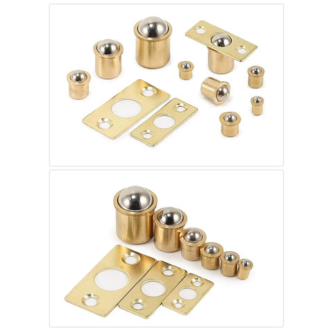 Brass Door Ball Catch Hardware For Cabinets And Closets Rust Resistant And Durable No Brainer Install sleek modern ball latch set