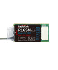 16 Channel Mini FPV Receiver SBUS CRSF Long Range For Micro Drones And Quadcopters, compact green circuit board with label.