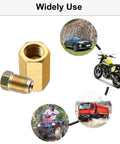 Heavy Duty Brake Line Fittings Kit For 3/16 Inch Tube With 5 Inverted Flare Unions And 10 Nuts, 3/8-24 Threads, Rustproof for vehicles