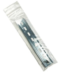 One Piece DIN Rail Mount Slotted Aluminum Bracket RoHS Compliant 7 Inches Long 35mm Wide 7.5mm High Includes Two Stainless Steel Screws For Quick Mounting On Panels And Enclosures, packaged