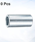 Galvanized Steel Spacers Ten Pack Heavy Duty Round Metal Spacers One Half Inch Bore Three Quarter Inch Outer Diameter One And A Half Inch Length Unthreaded Standoff Bushings Plain Finish For M12 Screws And Bolts, single spacer