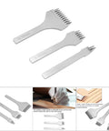 Pro Grade Leather Stitching Punch Set For Bag Making And Wallet Repair, French Style Pricking Irons And Saddlestitch Chisels, 3.38mm