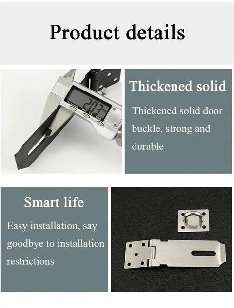 Top Notch Stainless Steel Sliding Gate Bolt Door Lock Latch With Brushed Finish Heavy Duty Rust Resistant Hardware for installation details.