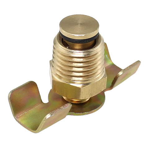 Two Pack One Quarter Inch NPT Brass Air Compressor Drain Valves Wing Type Plug Valve Corrosion Resistant Durable