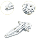 Heavy Duty Zinc Alloy Industrial Refrigerator Door Hinge detailed view, size 14.5 x 4.8 x 2.8 cm, designed for easy installation on coolers.