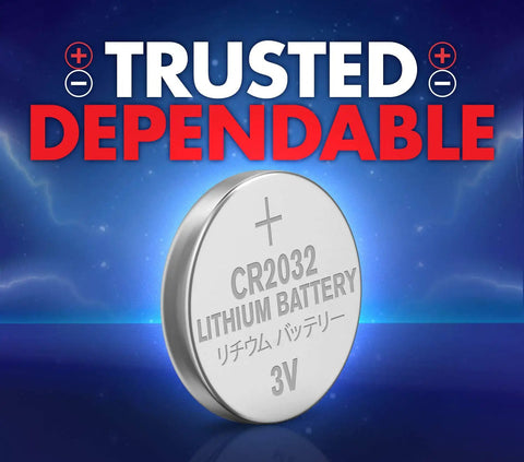 Pack Of 24 CR2032 Lithium 3V Coin Cell Batteries For Watches And Small Electronics shiny coin cell battery with engraved details