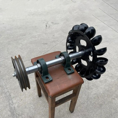 Low Speed Hydraulic Turbine Blades With Bearing Housing Oblique Impact Type Built For Tough Water Runs High Efficiency Power Generation Durable Impeller Set