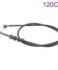 Braided Stainless Steel Brake Hose For Motorcycles And Dirt Bikes, Flexible 120cm Clutch Line, shown in coiled black design