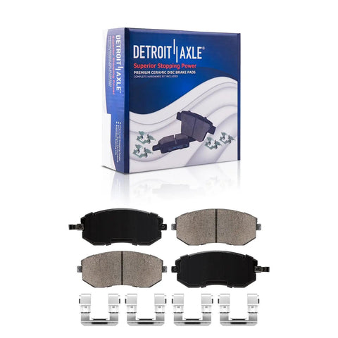 Subaru Brake Kit With Front 11.54 Inch Disc Rotors And Rear 11.26 Inch Disc Rotors Ceramic Front And Rear Brake Pads Replacement Brakes