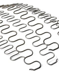 Heavy Duty 9 Gauge Zig Zag Sinuous Springs For Furniture And Auto Upholstery 10 Foot Roll showing flexible steel coils.