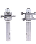Shaker Style Router Bit Set For Stile And Rail Cabinets On Plywood Panels, Carbide Tipped, 1/2 Inch Shank, 13/16 Inch Cutting Length
