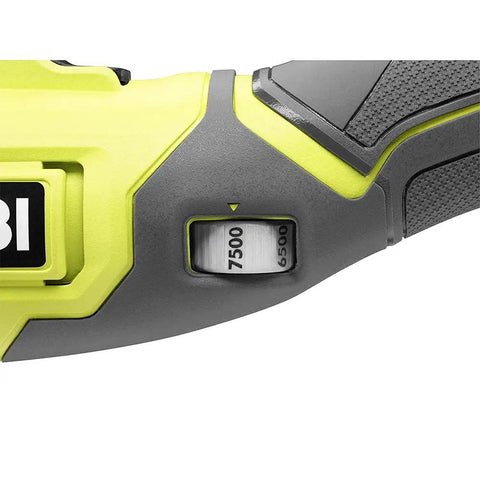 Close-up of speed dial on Cordless 18V 5 Inch Dual Action Polisher With Variable Speed For Car Detailing And Paint Correction