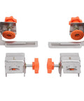 Heavy Duty Drawer Panel Fixing Clamps Set 2 Pairs Stainless Steel With 410 Gasket Rock Solid Clamping Tool for Large Drawer Install
