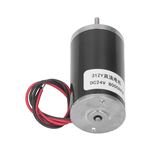 24V Adjustable Speed Permanent Magnet DC Motor With CW CCW Rotation Low Noise Stable Output All Metal Construction 8000RPM