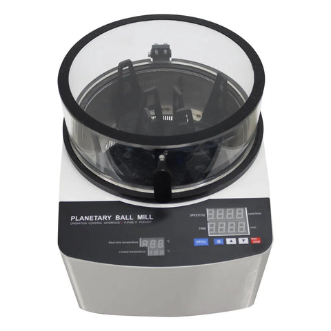 Beefy Four Jar Desktop Ball Mill Grinder For Lab Use 110V 150W High Speed Silent Pulverizer top view with digital controls