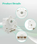 Washer Clutch Motor Replacement That Keeps Your Spin Cycle Strong Fits Kenmore And LG Machines 4681EA1009C Compatible With 79629002000 And 7962927xxx Series AH3579314 EA3579314 AP5243883 PS3579314 Easy Install white plastic clutch motor with connector and mounting points