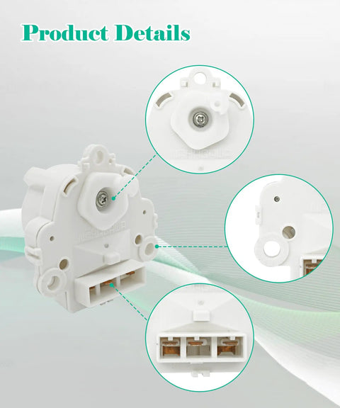 Washer Clutch Motor Replacement That Keeps Your Spin Cycle Strong Fits Kenmore And LG Machines 4681EA1009C Compatible With 79629002000 And 7962927xxx Series AH3579314 EA3579314 AP5243883 PS3579314 Easy Install white plastic clutch motor with connector and mounting points