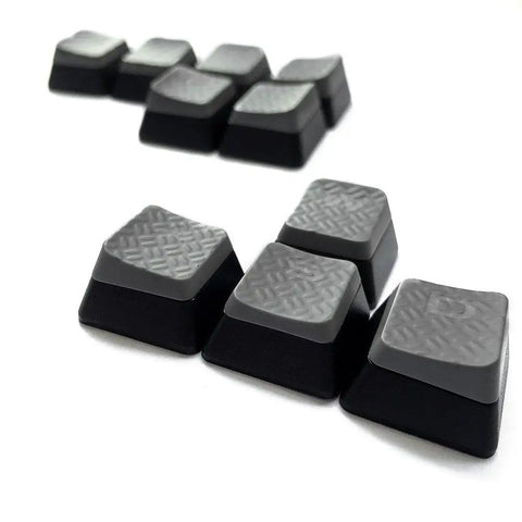 Cherry MX Key Switch FPS Backlit Key Caps Replacement for Corsair Gaming Keyboards with Cherry Gateron MX RGB Compatibility - Grey Keycaps