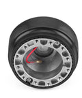Aluminum 6 Hole Steering Wheel Hub Adapter Kit Includes Horn Wire Screws Wrench Stabilizing Ring Quick Detach For Aftermarket Wheels Universal 6 Bolt Pattern Black Fits Mazda Miata 323 MX3 MX5 MX6
