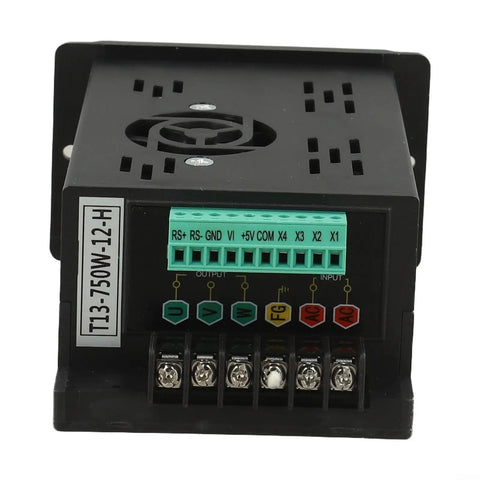 VFD Variable Frequency Drive 750W 220V 1 Phase To 3 Phase Motor Controller With Digital Display For CNC Router Engraver No Fuss RPM Control From 0 To 99Hz Overvoltage And Short Circuit Protection Easy Power Conversion with terminal blocks