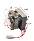 Auger Motor Replacement For Wood Pellet Grills With 2.0 RPM 110V 60Hz 2 Pole Universal Feeding Gear with wiring and measurements