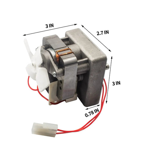 Auger Motor Replacement For Wood Pellet Grills With 2.0 RPM 110V 60Hz 2 Pole Universal Feeding Gear with wiring and measurements