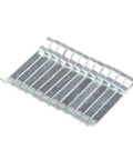 Rock Solid Heavy Duty Drawer Slide Retention Clips for Tool Boxes Fits One and Five Eighths Inch Drawer Slides NAPA MAC MATCO Proto Craftsman Four Pack Built to Last with Heat Treated Steel on white background.