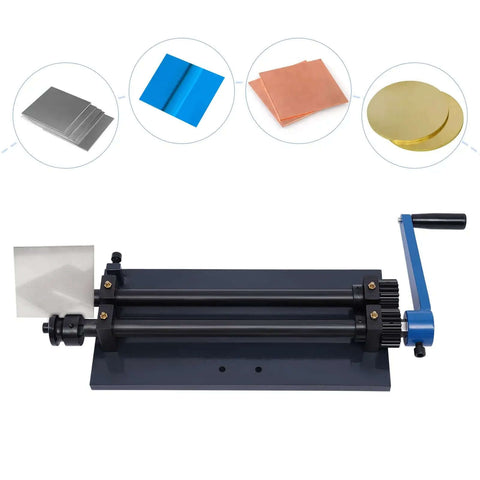 12 Inch Bead Roller Pro Grade Sheet Metal Beading Machine With Dies for vehicle floor pans, trunk pans, firewalls, manual crank tool