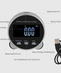 Workhorse Digital Measuring Wheel With LCD Display And Multiple Unit Support Electronic Tape Measure For Flat Surfaces Curves Diameters And Irregular Objects Ideal For Construction Home Renovation And Landscaping Projects front view with USB charging cable