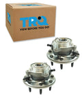 Front Left And Right Wheel Bearing And Hub Assembly Set For 4x4 SRW Chevy Silverado Sierra 2011 To 2019 2500HD 3500HD with box