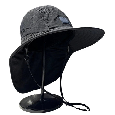 Lightweight Sun Hat With Neck Flap For Unisex Outdoor Adventurers Hiking Camping And Fishing Gear Breathable Polyester With Mesh Lining Adjustable 55 To 60 Cm For All Day Sun Protection And Trail Ready