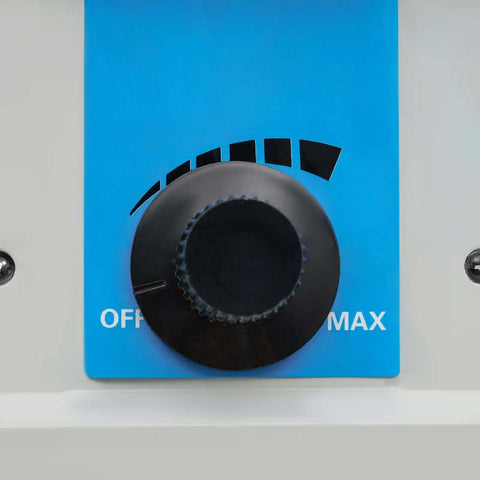 Close-up of speed control dial on Pro Grade Bench Top Polisher And Grinder For Sanding Grinding And Polishing With 320W Motor
