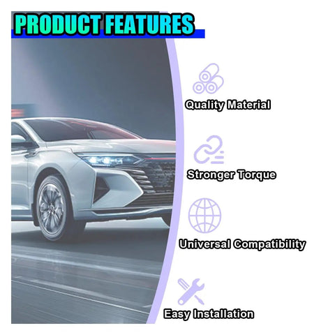 Car showcasing features of 2.5 Inch Stainless Steel Exhaust Clamp For Automotive Systems including quality, torque, and compatibility.