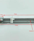 Compact 80 Millimeter Stroke Micro Linear Stepper Motor With 5V 2 Phase 4 Wire Lead Screw Actuator shown with dimensions.