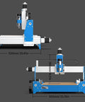 ProVerXL 4030 CNC Router For Wood Metal Acrylic MDF Carving And Engraving 3 Axis Milling Machine with measurements