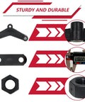 Soaring Trailer Shackle Kit For Tandem Axle Trailers with equalizers, straps, nuts, sturdy and durable materials shown.