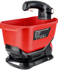 Battery Powered Salt Spreader For Milwaukee 18V Tools Handheld Seed And Fertilizer Spreader With A 3.7L Hopper in red color