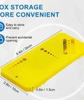 Yellow portable case for 9 Piece Ball End Hex Key Set in Chrome Vanadium Metric 1.5 To 10mm Hex Wrenches