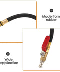 Top Rated Premium Boss Level European Cylinder Pressure Hose Rubber Alloy For Engine Leak Test Quick Connect No Leak Setup Fits Air Compressor And Auto Diagnostic Tools Easy Install Heavy Duty Performance For Garage Crew rubber hose with brass fittings and quick-connect valve