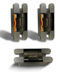 Built Tough Invisible Hydraulic Hinge Set, Heavy Duty concealed hinges in sleek design for soft close action.