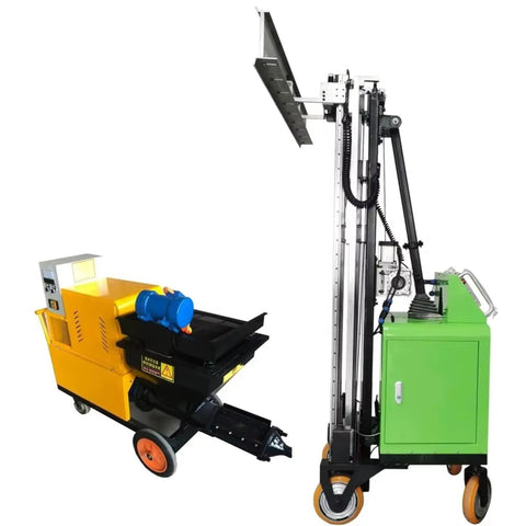 Professional Grade Fully Automatic Wall Leveling Machine Compact Cement Plaster Tool For Rapid Interior Remodels And Contractor Sites Built Tough Smooth Operator Zero Hassle with dual color chassis