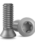 M3.5 X 12 MM Torx Plus Machine Screws Grey Zinc Plated with star recess, suitable for CNC applications.