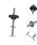Heavy Duty Stainless Steel T Track Clamping Bolts Four Pack With Ergonomic Star Knobs Pro Woodworking Jig Hardware Sweet Locking Action, showcasing a single bolt with knob.