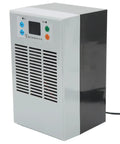 Sleek Semiconductor Water Chiller For Aquarium Tanks 20 Liter Capacity With 70 Watt Cooling Power Compact Electric Cooling Unit view from the side.